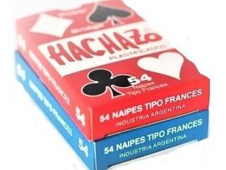 Naipes Hachazo Poker X54 Plastificado X12Un