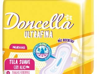 Toallita Doncella Ultraf. Amarilla 50X8U(21623)