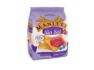 Tostadas Manieri 12X200Gr  Sin Sal   (453)