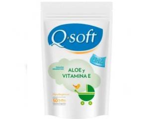 Toallitas Humedas Q-Soft 24X50Un Aloe Vera (8616)