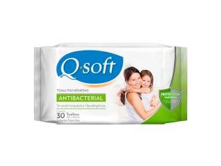 Toallitas Humedas Q-Soft 12X30Un Antibacteria(8283