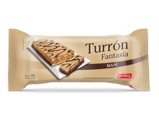 Turron Fantasia Nevares Pasta Mani Bañada 22X80Gr