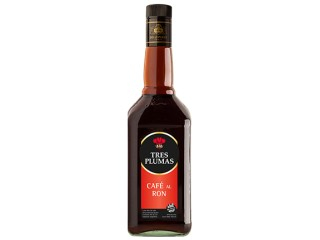 Licor Tres Plumas Botella 6X750Ml Café Al Ron