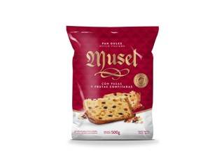 Pan Dulce Musel 8 X 500Gr Con Frutas