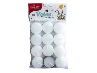 Velas De Noche Clauss 24X12Un Blancas