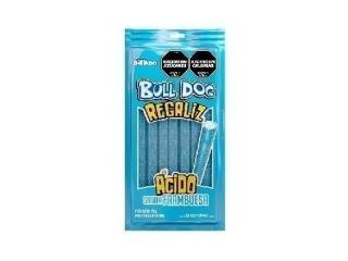 Regaliz Bull Dog Bolsa 24X75G Frambuesa Ac (8556)