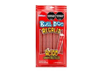 Regaliz Bull Dog Bolsa 24X75G Frutilla Acid (8554)