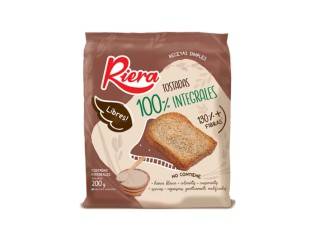 Tostadas Riera 18X200Gr 100% Integrales