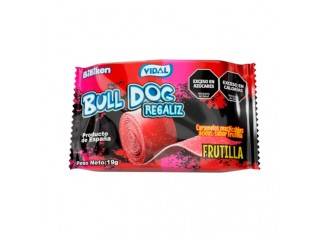 Regaliz Bull Dog Roll 6X24X19G Frutilla (4211)