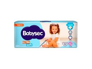Pañal Babysec Ultra Hiper Pack Xg 4X32U