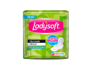 Toallita Ladysoft Normal Verde Tela Suave 54X8U