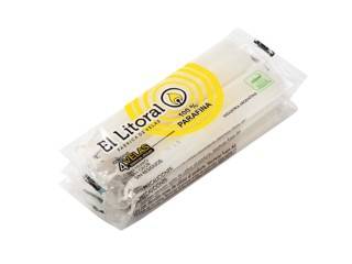 Velas El Litoral Blancas Chicas 50X4Un(80Gr) 03103