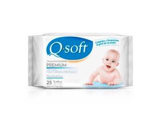 Toallita Q-Soft Premium Baby Clásica 12X25U