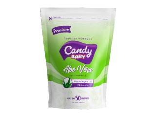 Toallita Candy Baby Aloe Vera+Vit E 24X50U (2000)