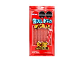 Regaliz Bull Dog Bolsa 24X70G Frutilla Dulce (019)