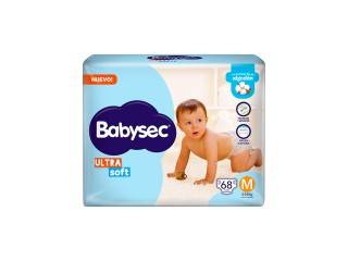 Pañal Babysec Ultrasoft M 20 Paq X8Un