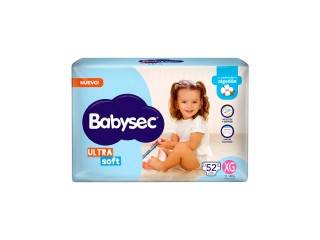 Pañal Babysec Ultrasoft Xg 15 Paq X8Un