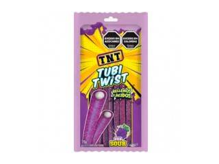 Regaliz Tnt Tubi Twist 12X70Gr Uva Acida