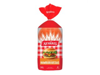 Pan De Hamburguesa Nevares 9X210Gr