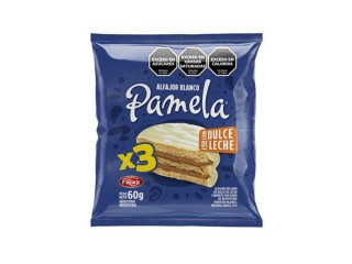 Alfajor Pamela Triple 24X60Gr Blanco