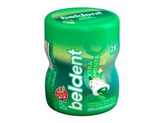 Chicle Beldent Conf Frasco 6X6X54Gr Extra Menta