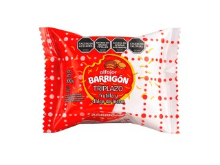 Alfajor Triple Barrigon 6X100Gr Frutilla Y Ddl