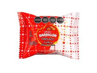 Alfajor Triple Barrigon 6X100Gr Frutilla Y Ddl