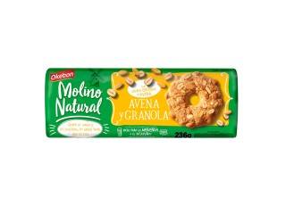 Galletita Molino Natural 16X236G Avena/Granola