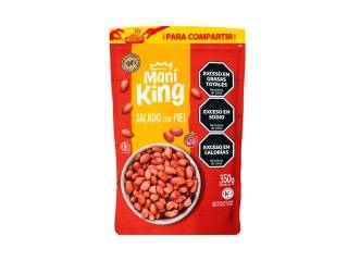 Mani King Frito Salado Con Piel 20X350Gr (10153)