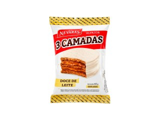 Alfajor Nevares Tres Camadas Triple 24X60Gr Blanco