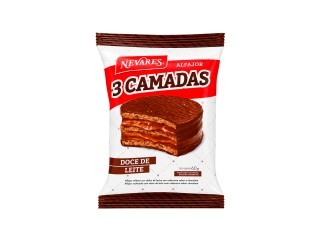 Alfajor Nevares Tres Camadas Triple 24X60Gr Negro