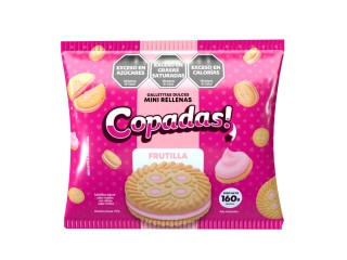 Galletitas Rellenas Copadas 24X160Gr Frutilla