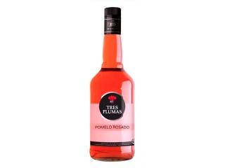 Licor Tres Plumas Botella 6X700Ml Pomelo Ros