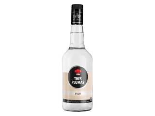 Licor Tres Plumas Botella 6X700Ml Coco