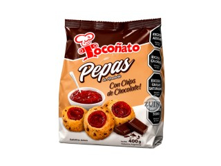 Galletitas Tocoñato 12X400Gr Pepas Con Chip