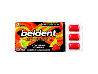 Chicle Beldent Relleno 8X9Un (17,5Gr) Frutilla