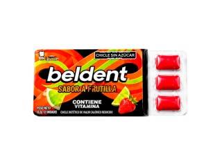 Chicle Beldent Relleno 8X9Un (17,5Gr) Frutilla