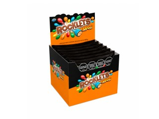 Lentejas Choco Rocklets Pasta/Mani Display 18X40Gr