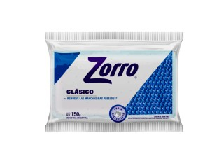 Jabon En Pan Blanco Zorro 84X150Gr