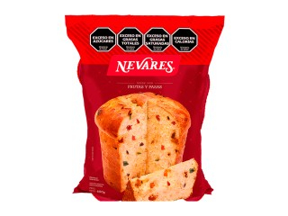 Pan Dulce Nevares 8X 600Gr Con Frutas