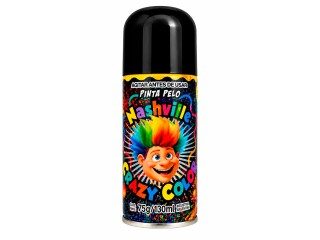 Pintura De Pelo Aerosol Nashville X12U Negro