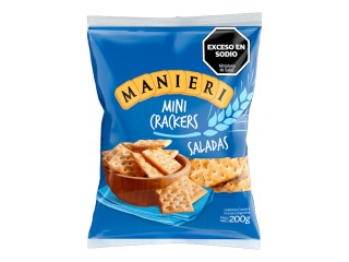 Galletitas Mini Crackers Manieri 12X200Gr Clasicas