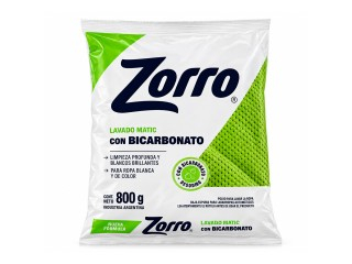 Jabon En Polvo Zorro Clasico 20X800Gr Alta Espuma