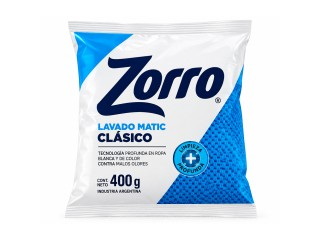 Jabon En Polvo Zorro Bicarbon 36X400Gr Alta Espuma
