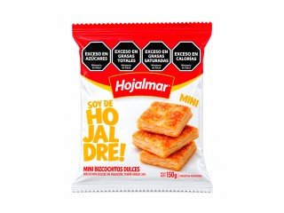 Galletitas Hojalmar Mini Bizcochos 18X150Gr Dulces
