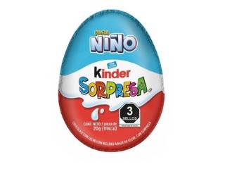 Huevo Kinder Sorpresa X12Un Azul