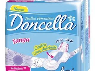 Toallita Doncella Tanga Celeste 50X8Un (21620)