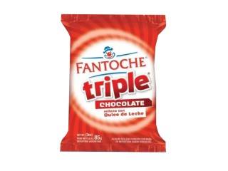Alfajor Fantoche Triple 12X85Gr Negro