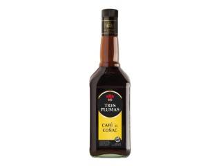 Licor Tres Plumas Botella 6X750Ml Café Al Coñac